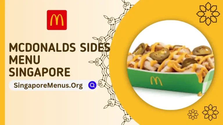 MCDONALDS SIDES MENU SINGAPORE PRICES 2024