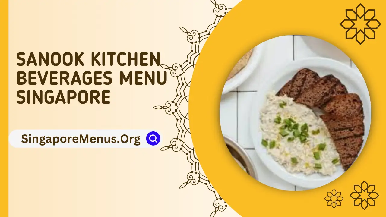SANOOK KITCHEN BEVERAGES MENU
