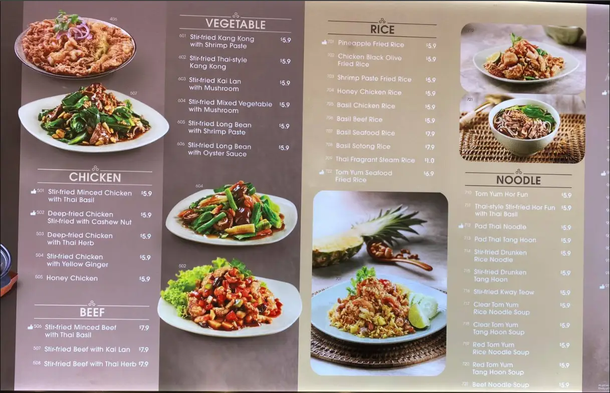 SANOOK KITCHEN MENU SINGAPORE PRICES LATEST 2024