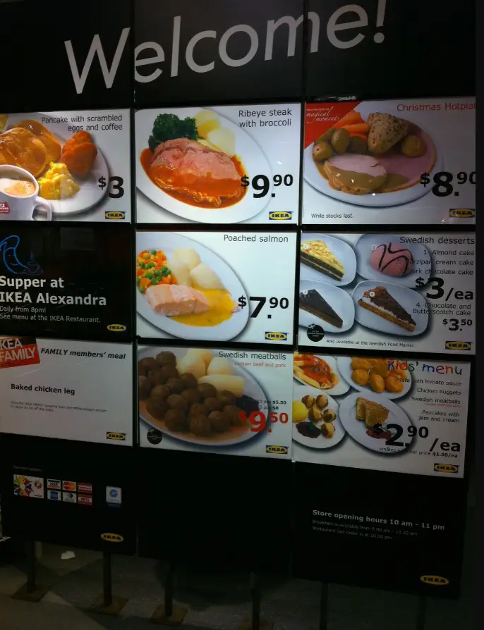 IKEA MENU SINGAPORE