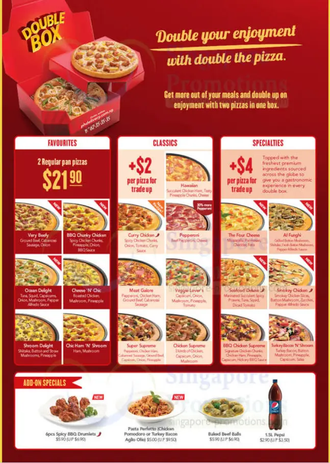 PIZZA HUT MENU SINGAPORE