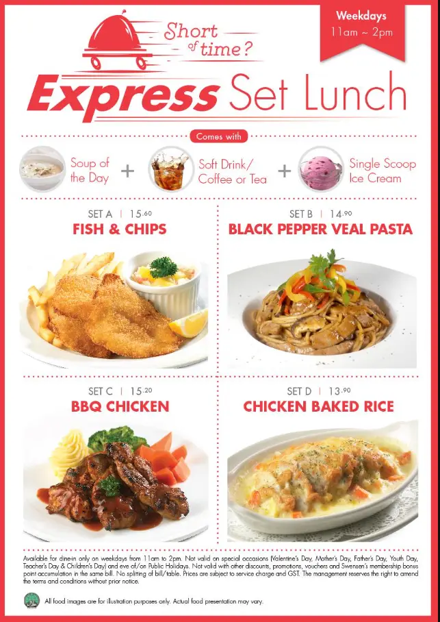 SWENSENS MENU SINGAPORE