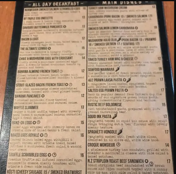 TOLIDO’S ESPRESSO NOOK MENU  