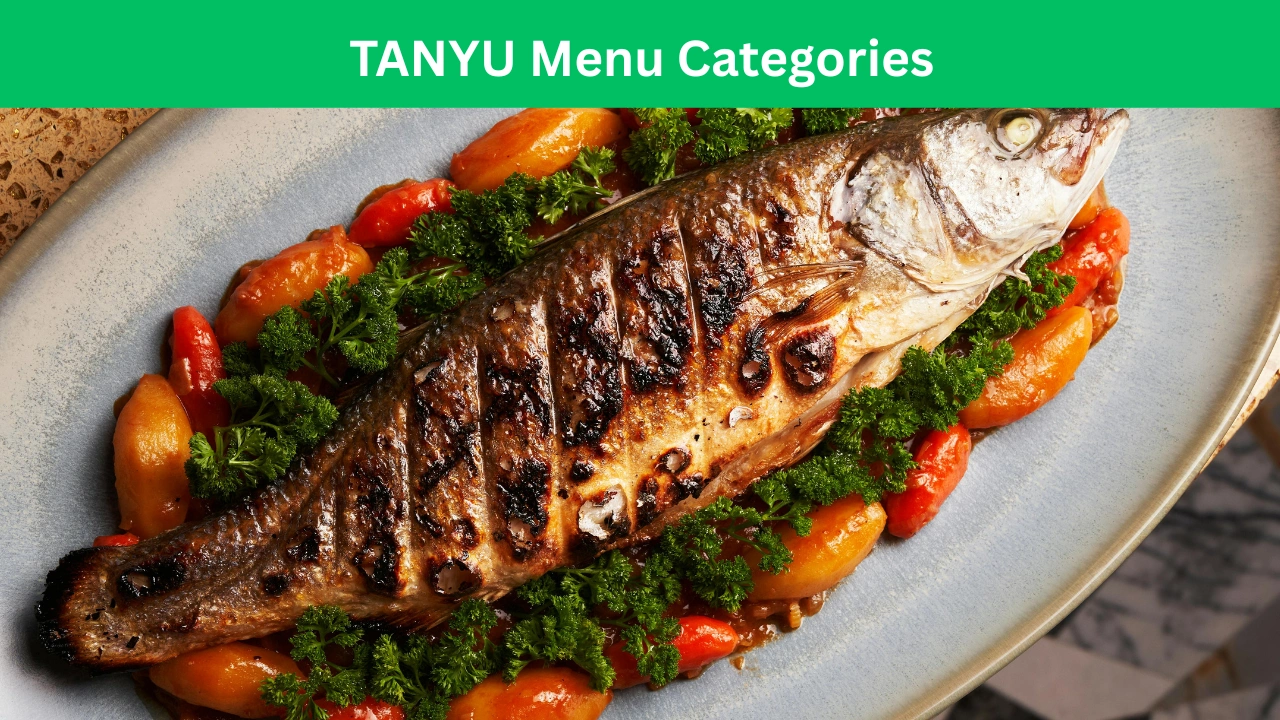 TANYU Menu Categories