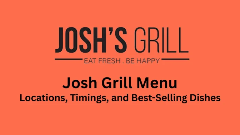 josh grill menu