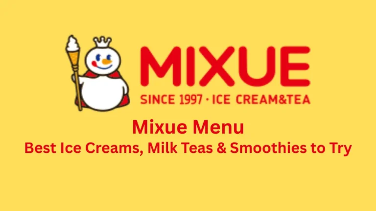 mixue menu