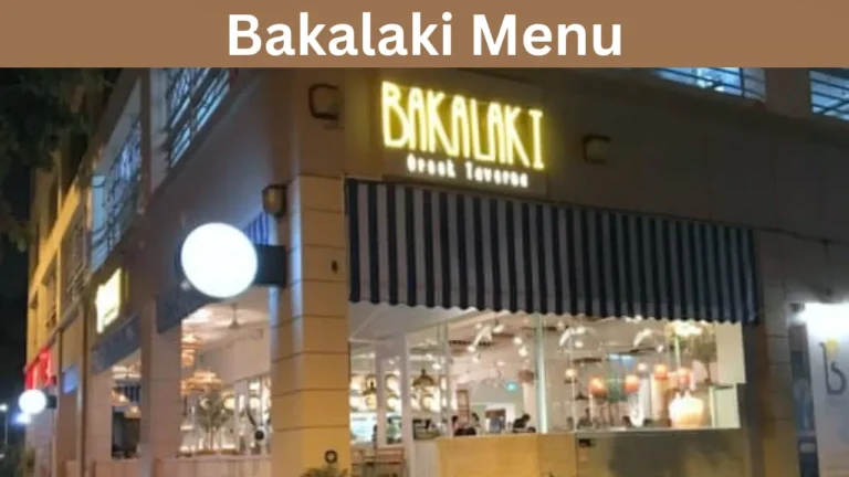 Bakalaki Menu