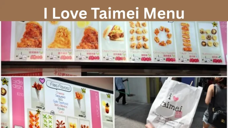 I Love Taimei Menu