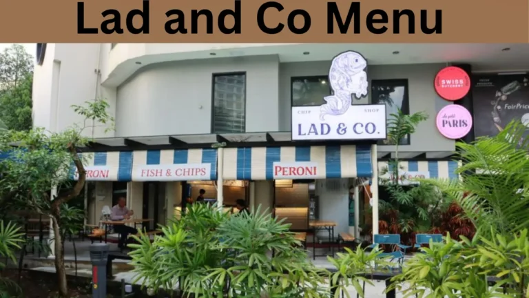 Lad and Co Menu
