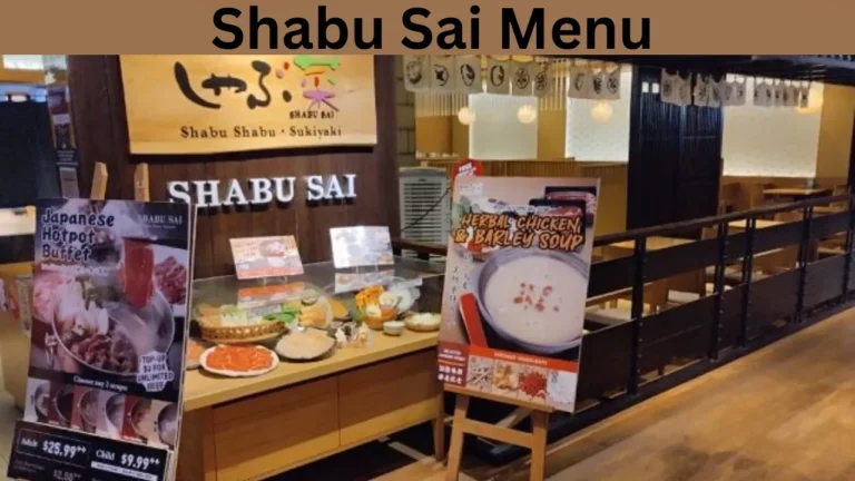 Shabu Sai Menu