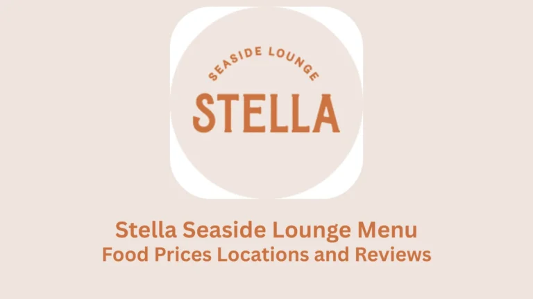 stella seaside lounge menu