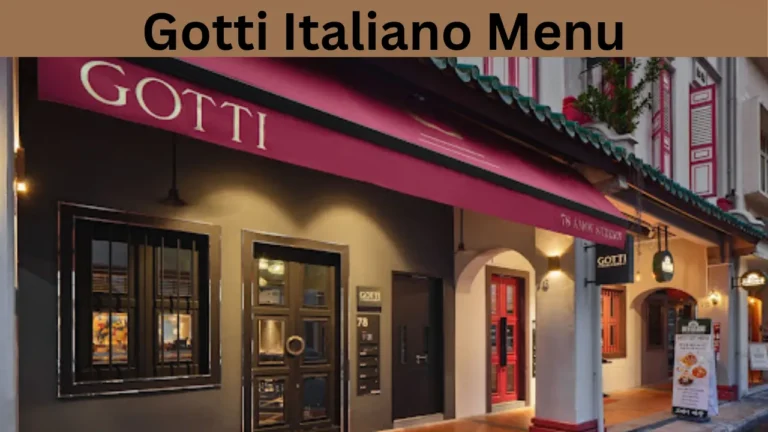 Gotti Italiano Menu