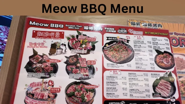 Meow BBQ Menu
