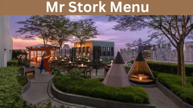 Mr Stork Menu