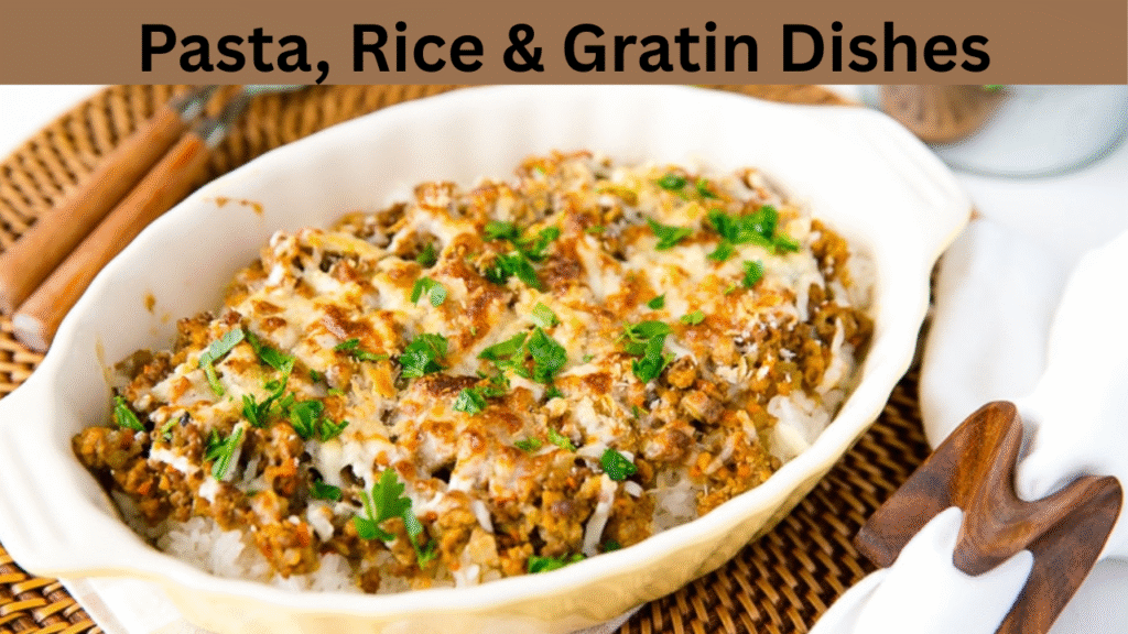 Pasta, Rice & Gratin Dishes