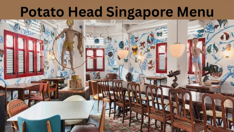 Potato Head Singapore Menu