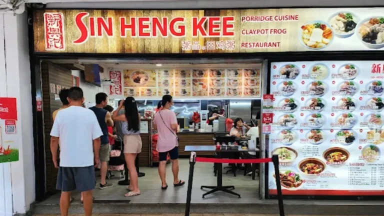 Sin Heng Kee Porridge Menu