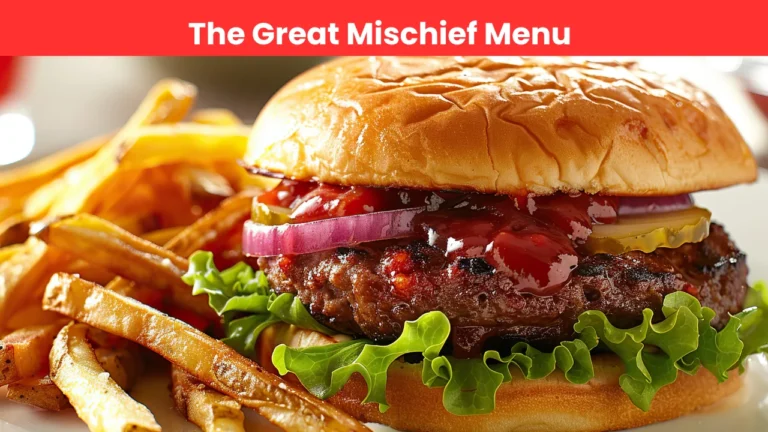 The Great Mischief Menu