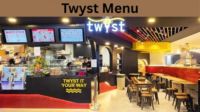 Twyst Menu