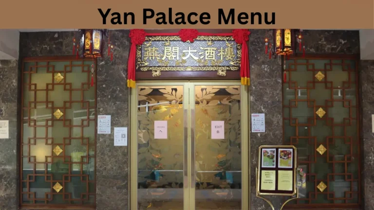 Yan Palace Menu