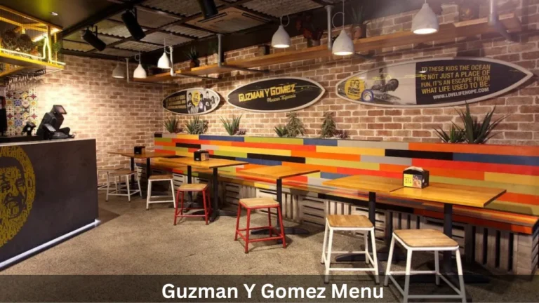 Guzman y Gomez Menu