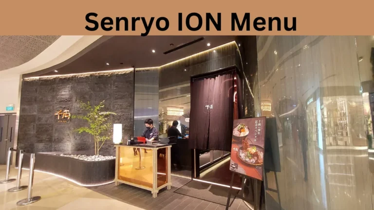 Senryo ION Menu