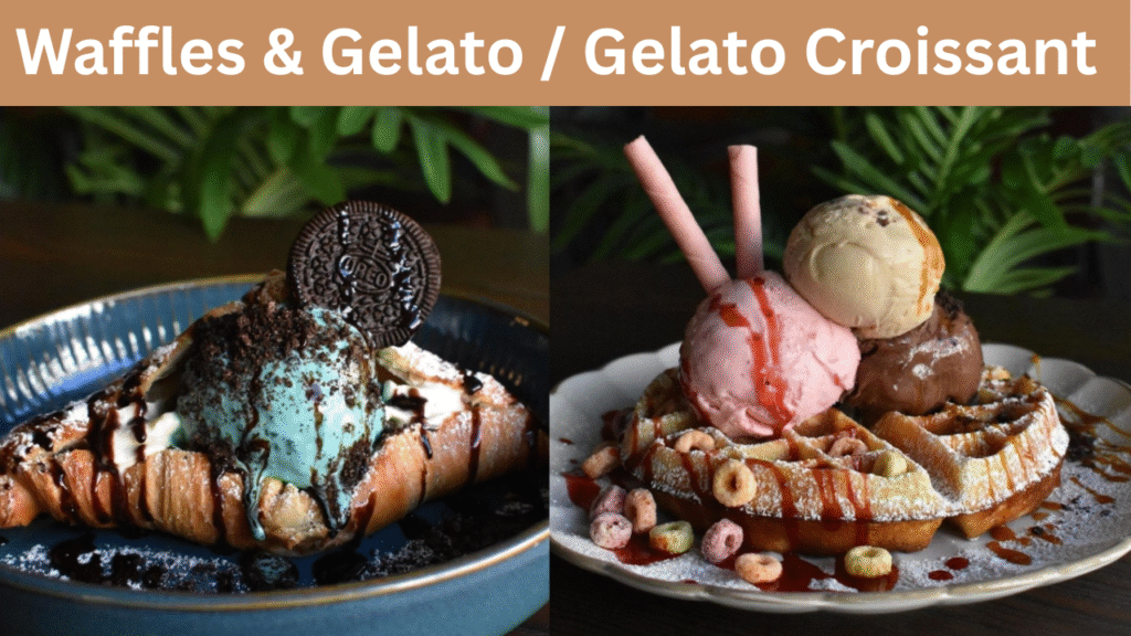 Waffles & Gelato Gelato Croissant