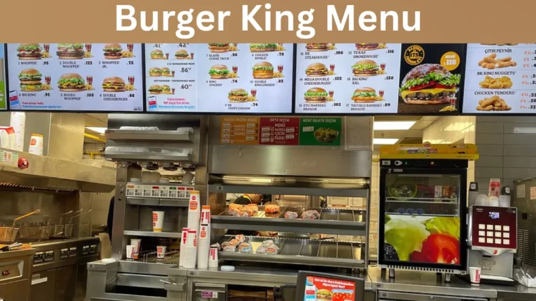 Burger King Menu