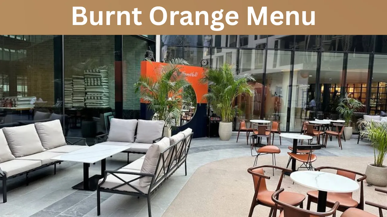 Burnt Orange Menu