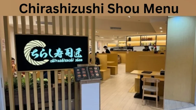 Chirashizushi Shou Menu