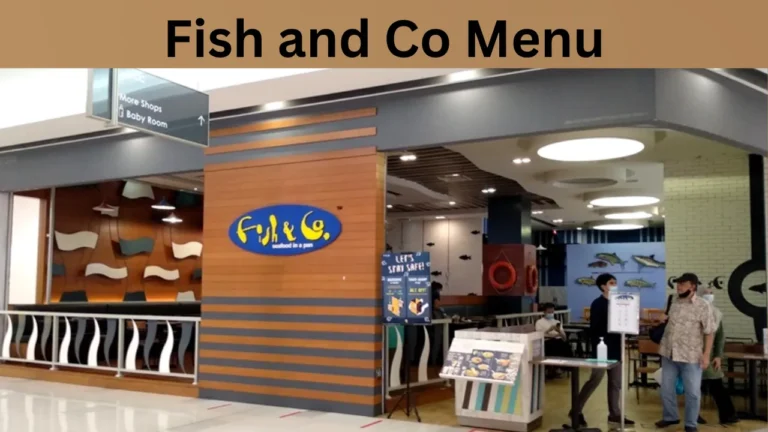 Fish and Co Menu