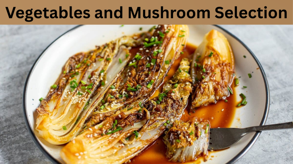 Vegetables and Mushroom Selection