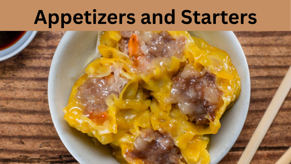 Appetizers and Starters