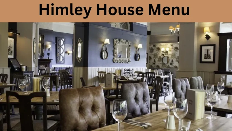 Himley House Menu