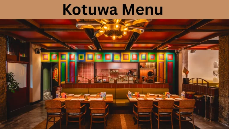 Kotuwa Menu