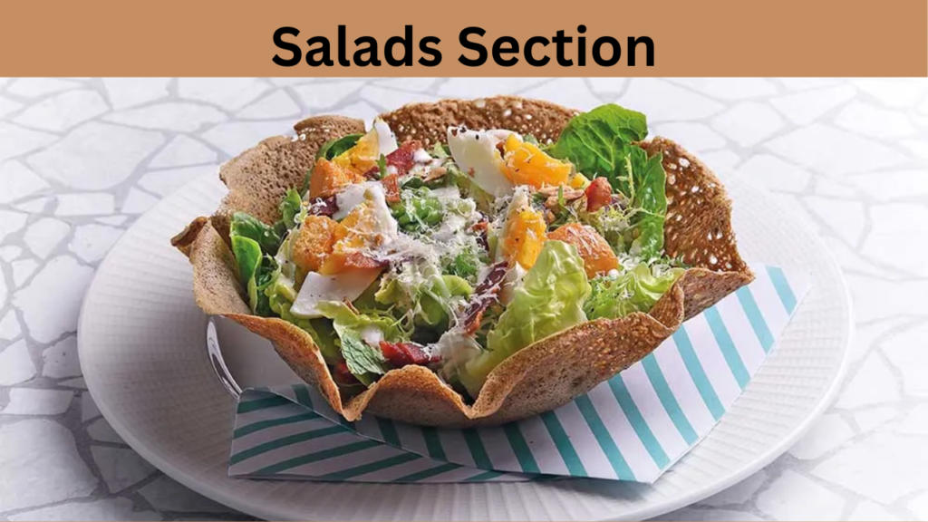 Salads Section