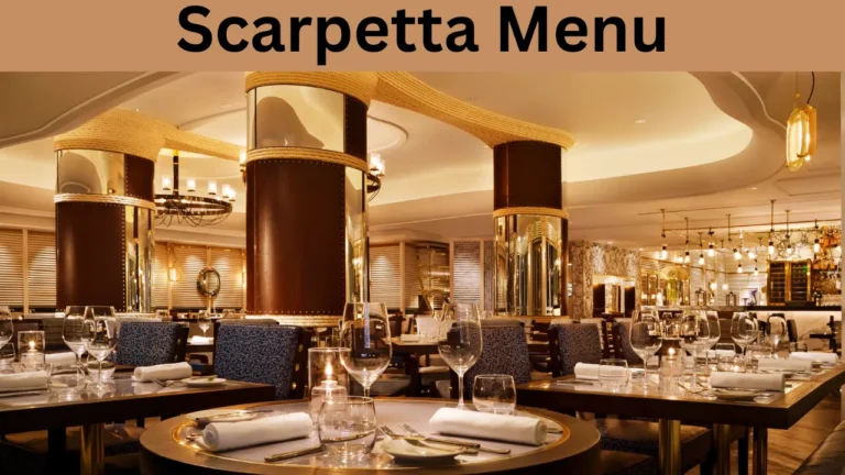 Scarpetta Menu