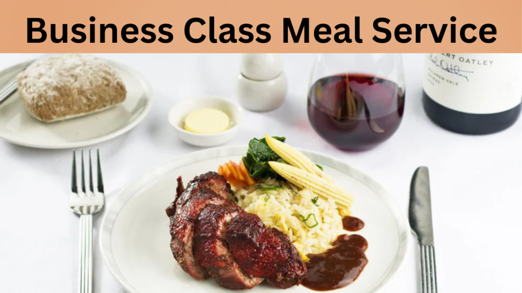 Business Class Meal Service