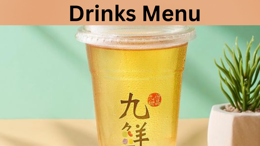 Drinks Menu