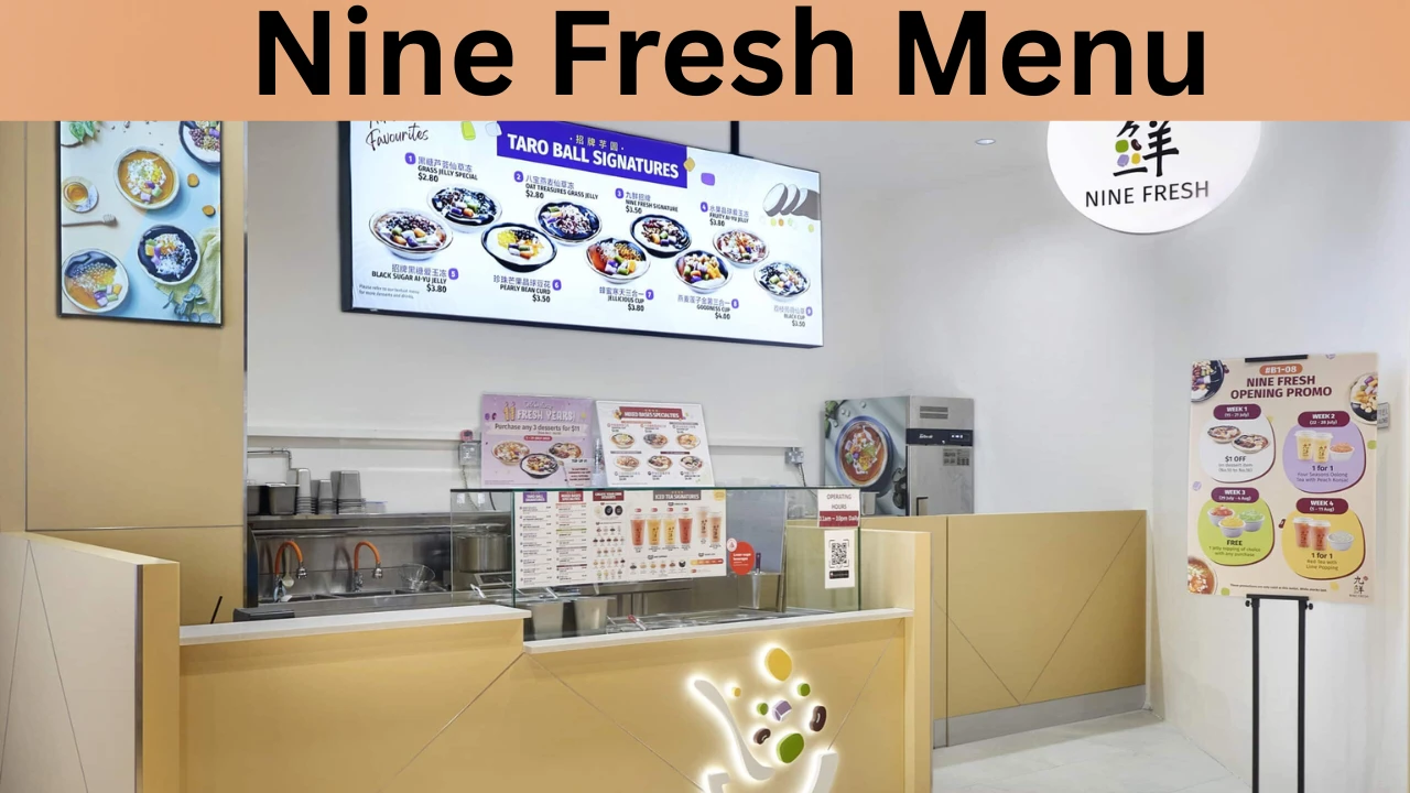 Nine Fresh Menu