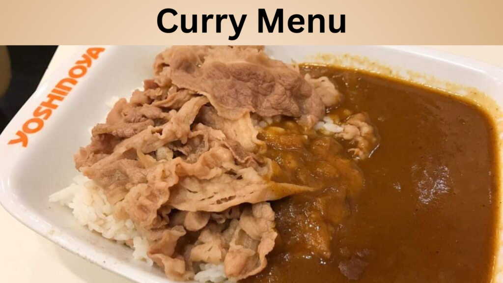 Curry Menu