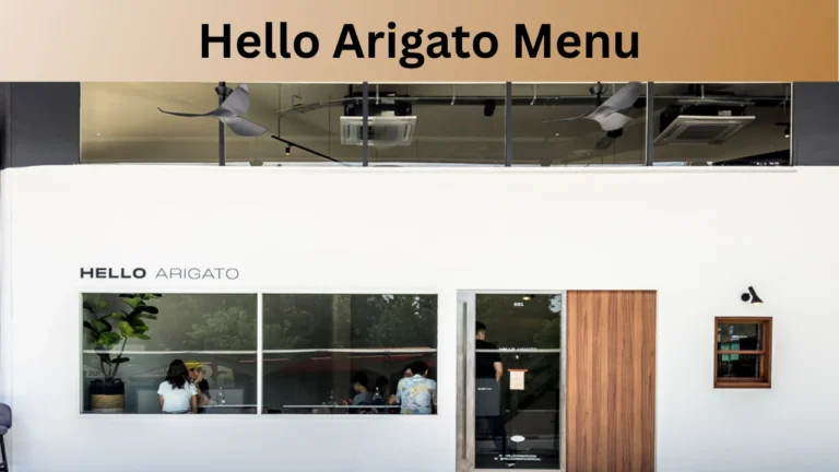 Hello Arigato Menu