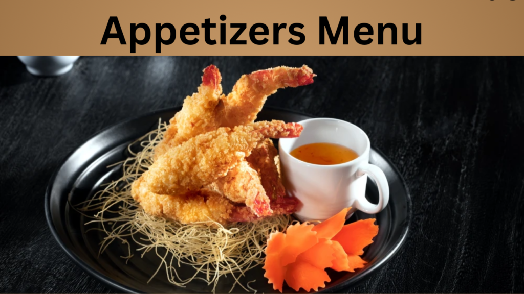 Appetizers Menu