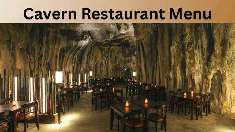 Cavern Restaurant Menu