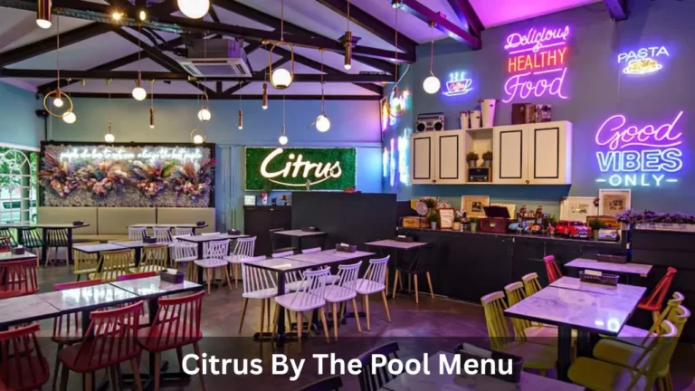Citrus By The Pool Menu