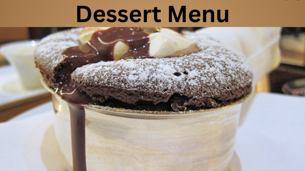 Dessert Menu