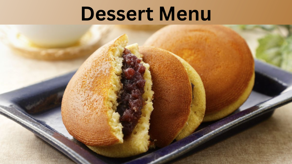 Dessert Menu