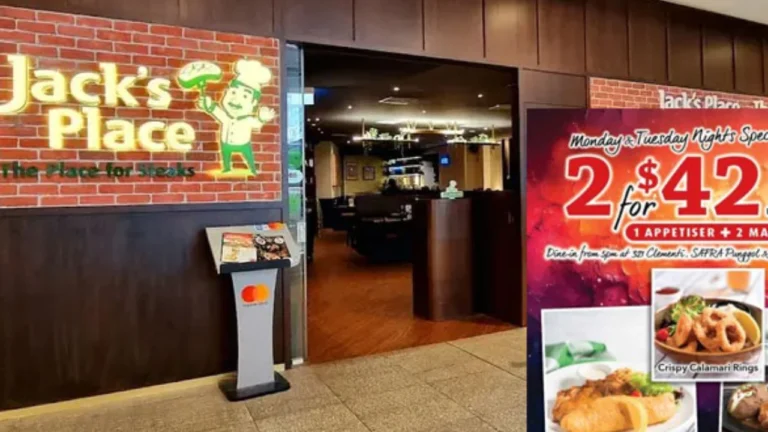 Jack's Place Menu
