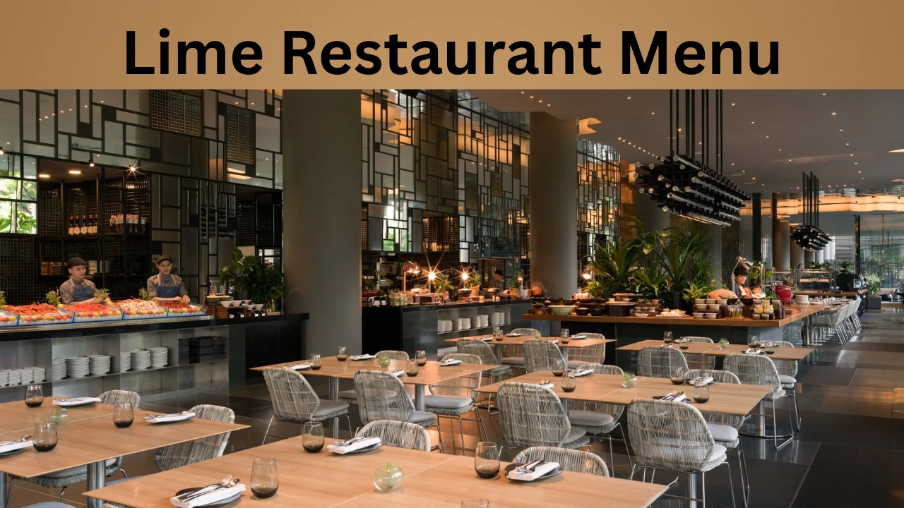 Lime Restaurant Menu