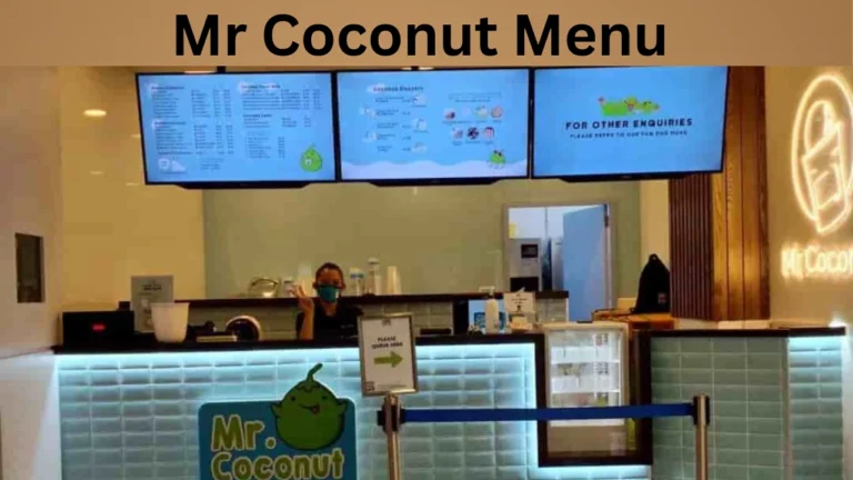 Mr Coconut Menu
